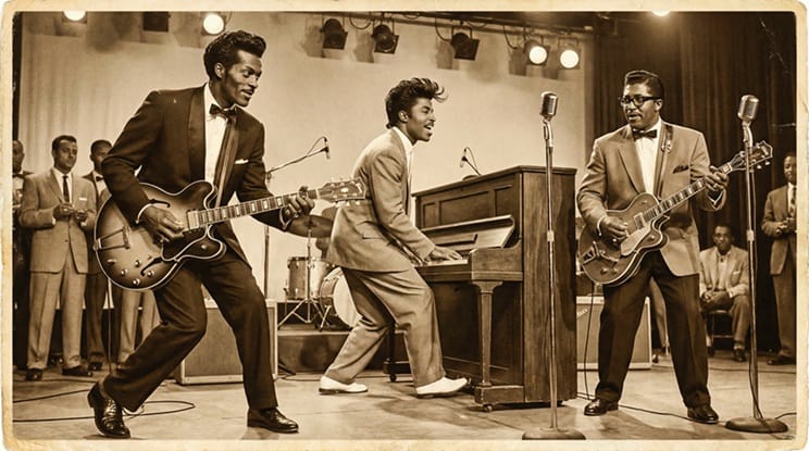 Nunca pasó - Berry, Richard y Diddley juntos