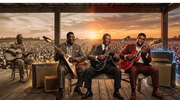 Los 3 Reyes del Blues: B.B. King, Albert King y Freddie King - Influencia en el rock