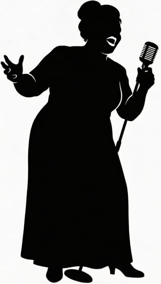 Silueta de Big Mama Thornton