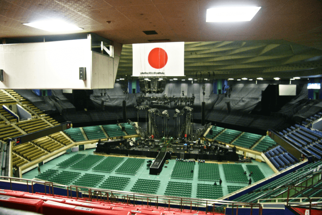 Nippon Budokan preparado para un concierto