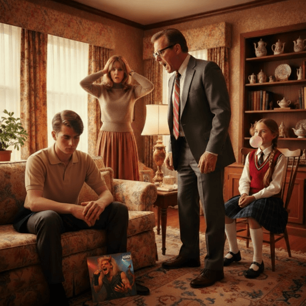 Familia discutiendo
