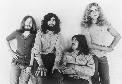 Led Zeppelin en 1971. Imagen promocional