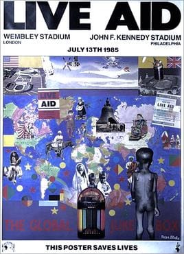 Póster oficial Live Aid