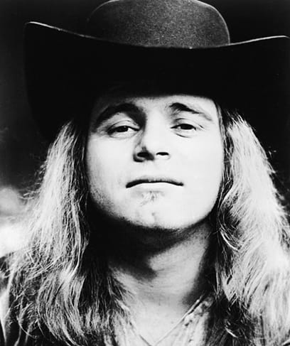 Retrato de prensa de Ronnie Van Zant en 1976