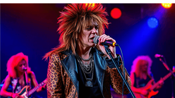 Vocalista glam rock 80s