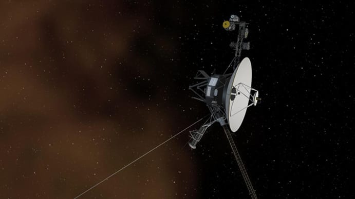 Imagen de la Voyager 1 en el espacio