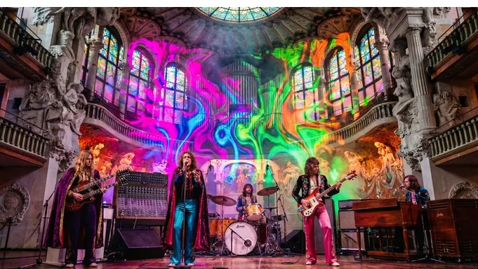 Imagen de un grupo pionero del rock progresivo en concierto